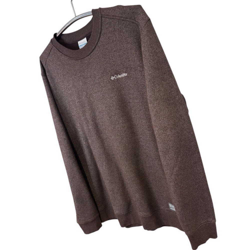 Columbia Men's Crewneck Sweater in Rich Brown Size XL - Picture 4 of 10